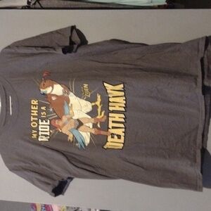 Funko POP Son of Zorn T-Shirt Mens Large Gray My Other Ride Is A Death Hawk